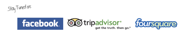 Stat tuned on: FACEBOOK, TRIPADVISOR, FOURSQUARE